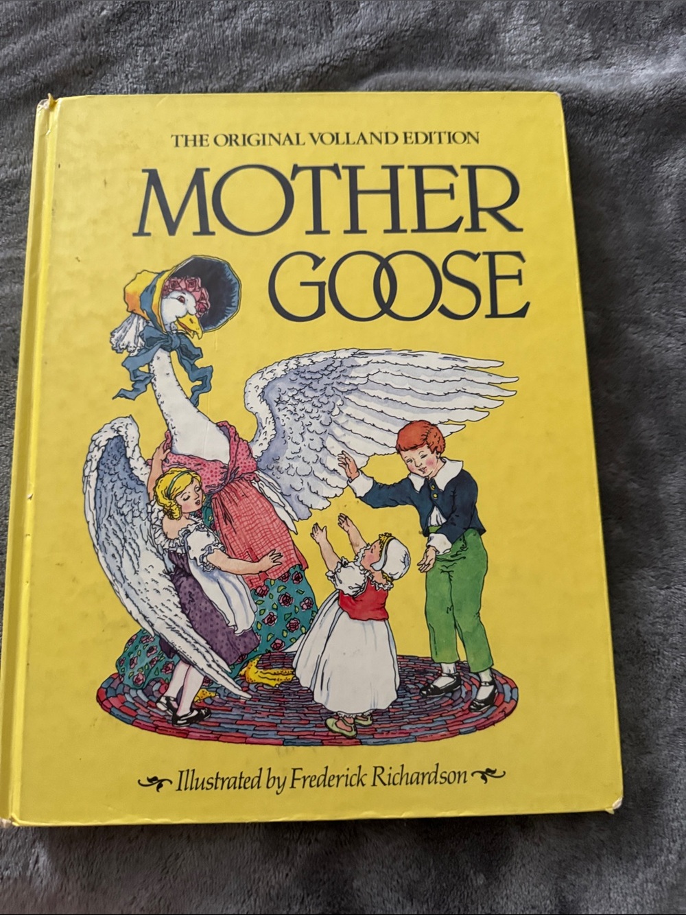 Mother Goose Illustrated by Frederick Richardson - Yellow Hardcover